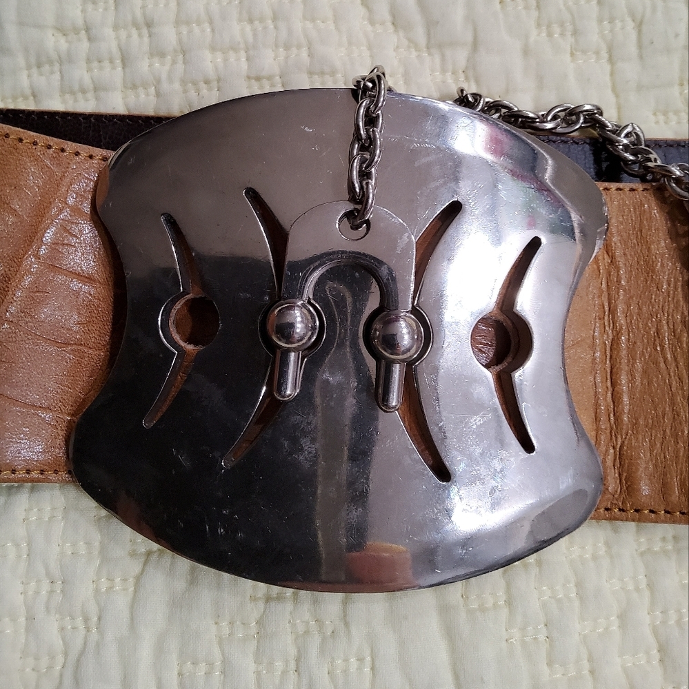 Cuir Veritable Made in France Equestrian Belt Size M - Picture 2 of 11